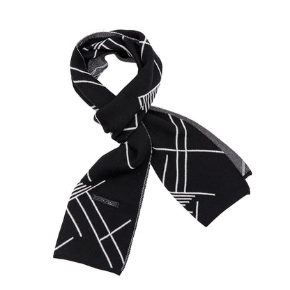 Bufanda Para Caballero Con Diseño de Líneas