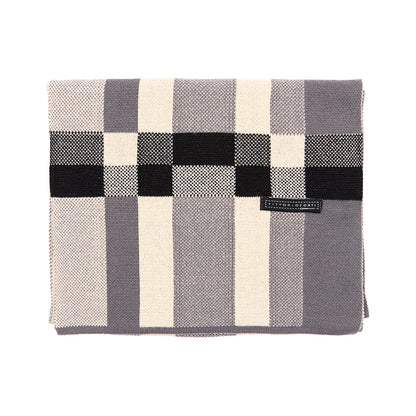 Bufanda Para Caballero Con Diseño de Bloques