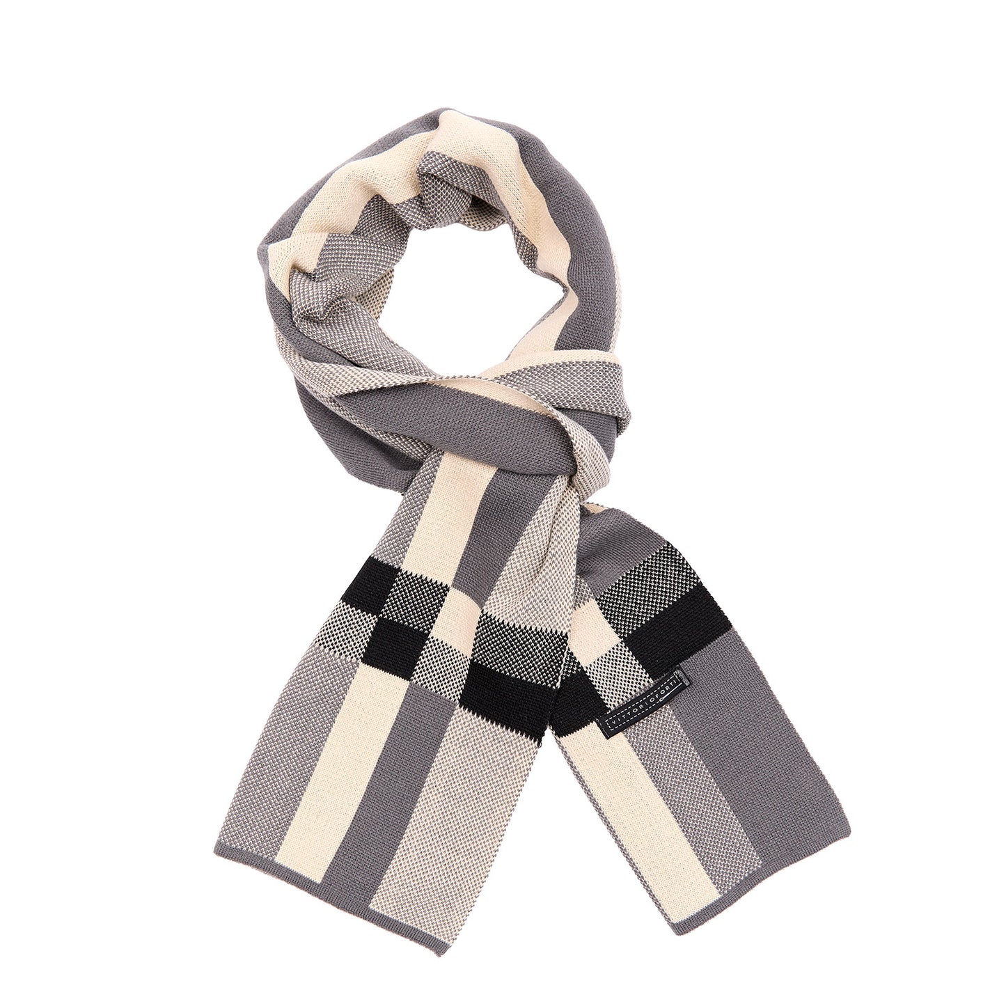 Bufanda Para Caballero Con Diseño de Bloques