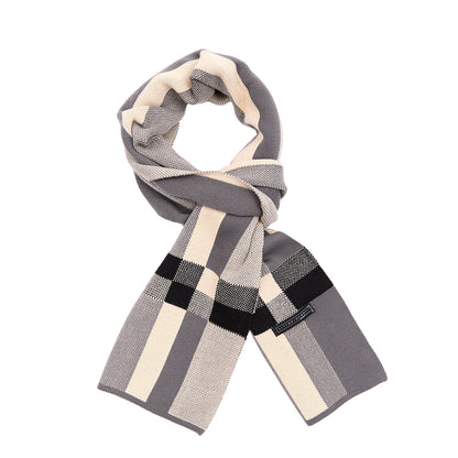 Bufanda Para Caballero Con Diseño de Bloques