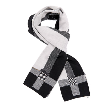 Bufanda Para Caballero Con Diseño de Bloques