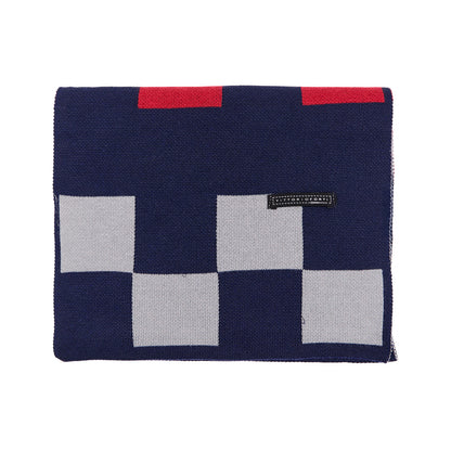 Bufanda Para Caballero Con Diseño de Bloques