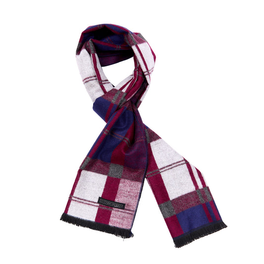 Bufanda Para Caballero Con Diseño de Cuadricula