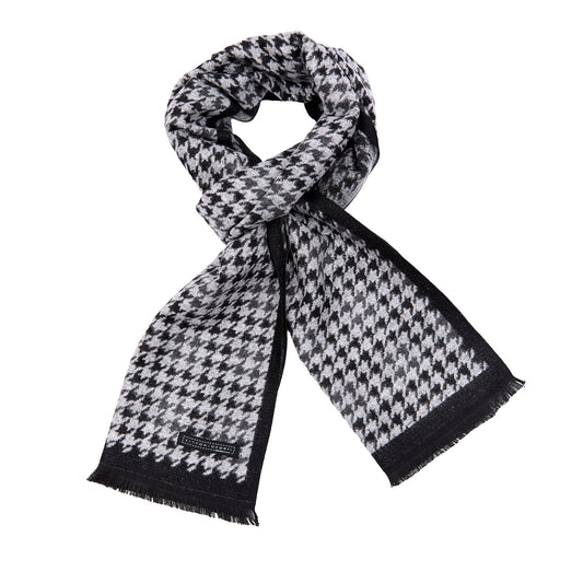 Bufanda Para Caballero Con Diseño de Pata de Gallo