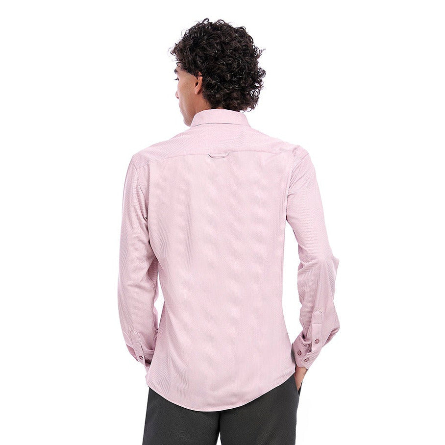 Camisa Casual Para Caballero Slim Fit Manga Larga