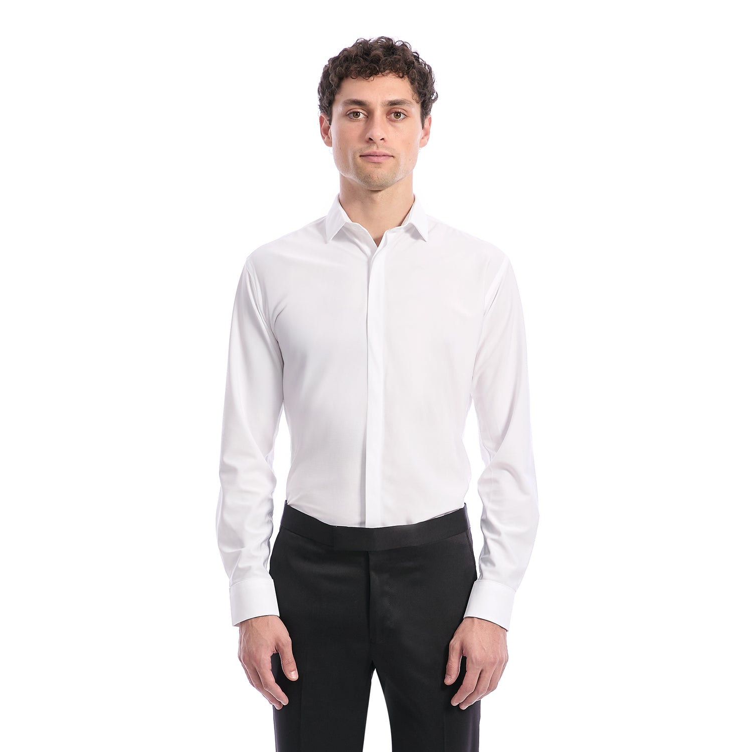 Camisa Ceremonia para Hombre  Botonadura Oculta