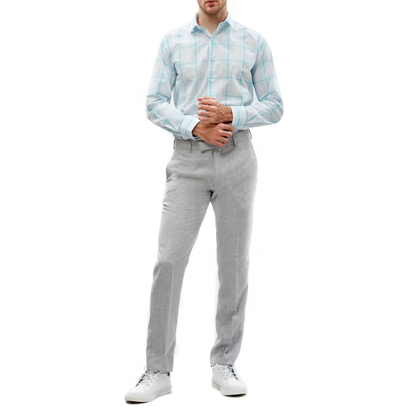 Camisa Business Casual A Rayas Slim Fit