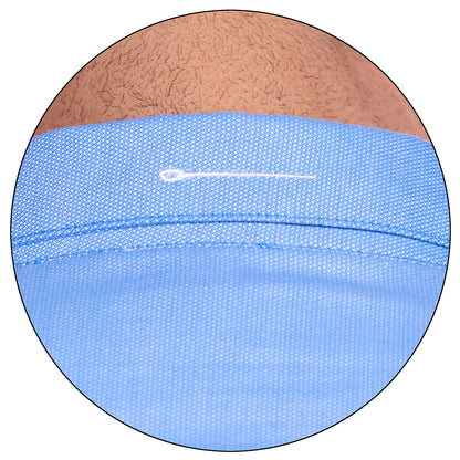 Camisa de vestir en tejido liso azul Slim Fit