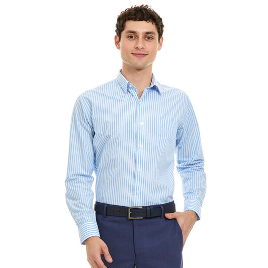 Camisa de vestir en tejido a rayas Slim Fit