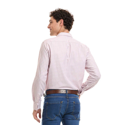 Camisa Formal Para Hombre Fit Slim A Cuadros