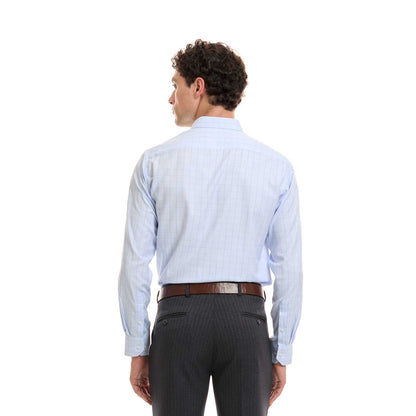 Camisa para caballero Fit Slim A Cuadros Botonadura Oculta