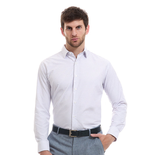 Camisa Slim Fit Vittorio Forti Cuello Spread a Cuadros