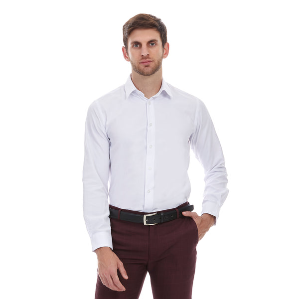 Camisa formal para hombre slim fit color blanco