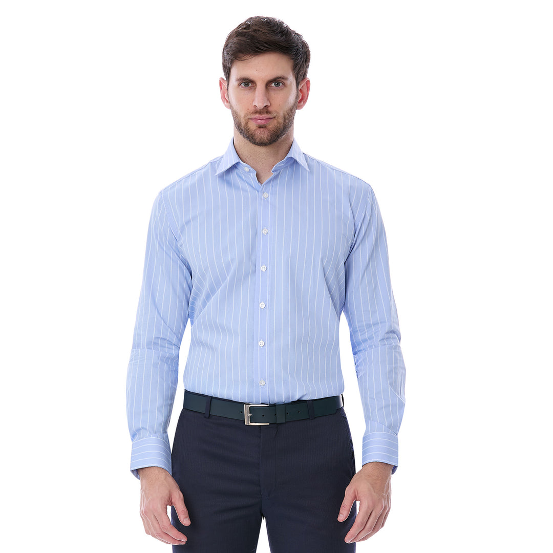 Camisa Formal a Rayas Slim Fit  para Hombre