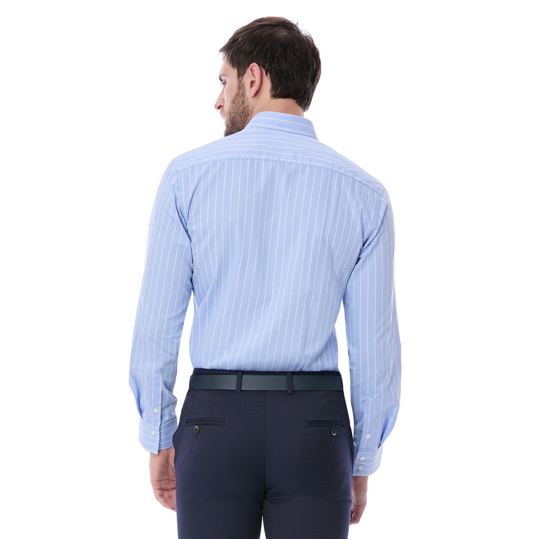 Camisa Formal a Rayas Slim Fit  para Hombre