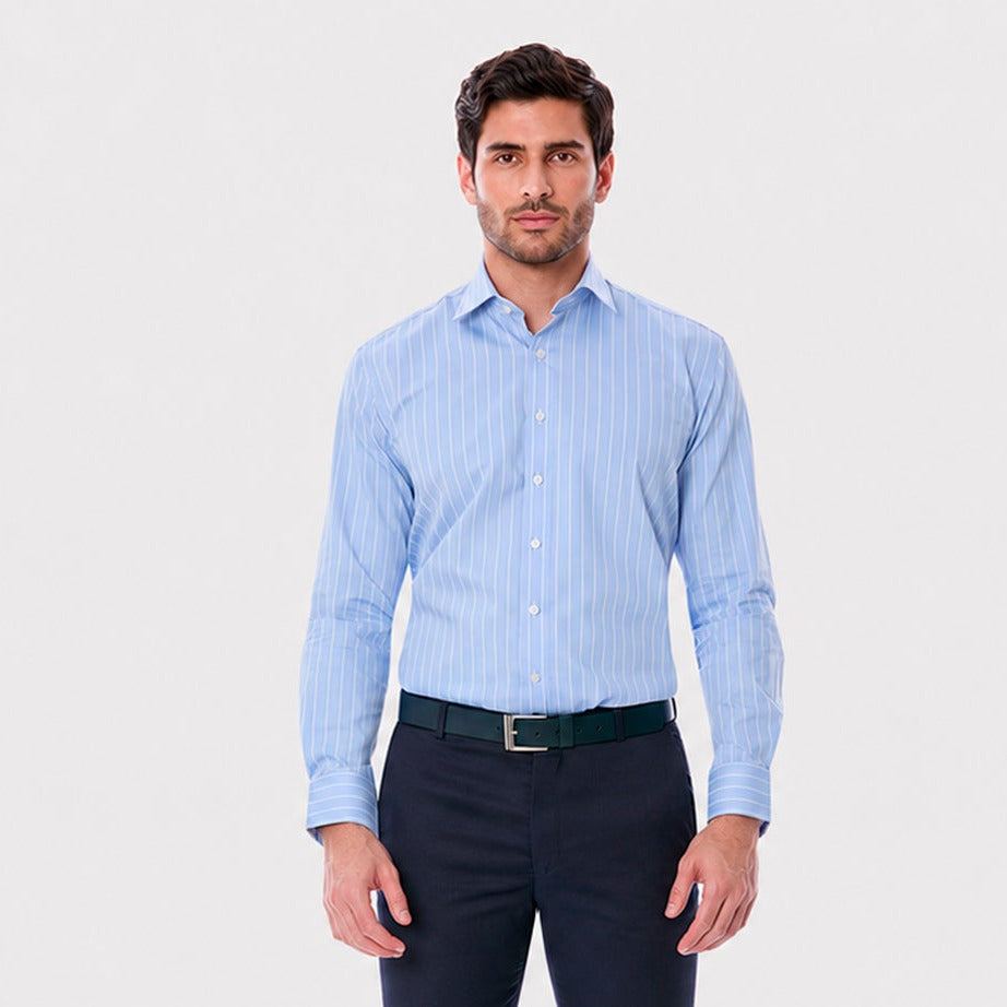 Camisa Formal a Rayas Slim Fit  para Hombre