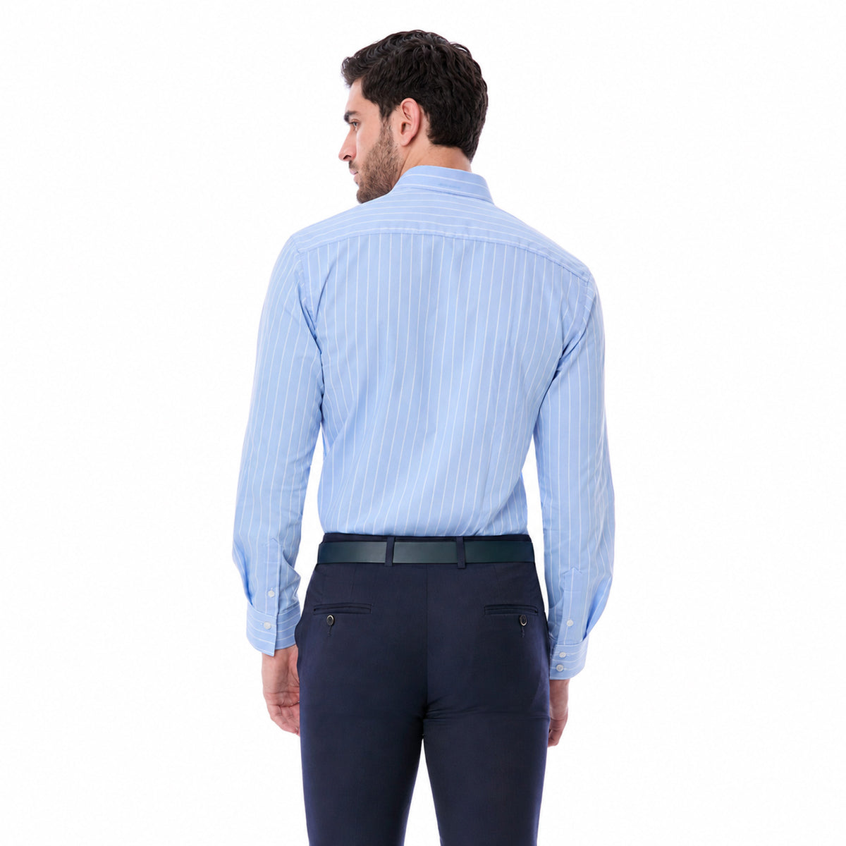 Camisa Formal a Rayas Slim Fit  para Hombre