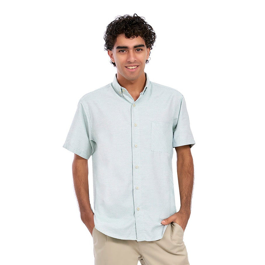 Camisa Casual Manga Corta para Caballero Button Down