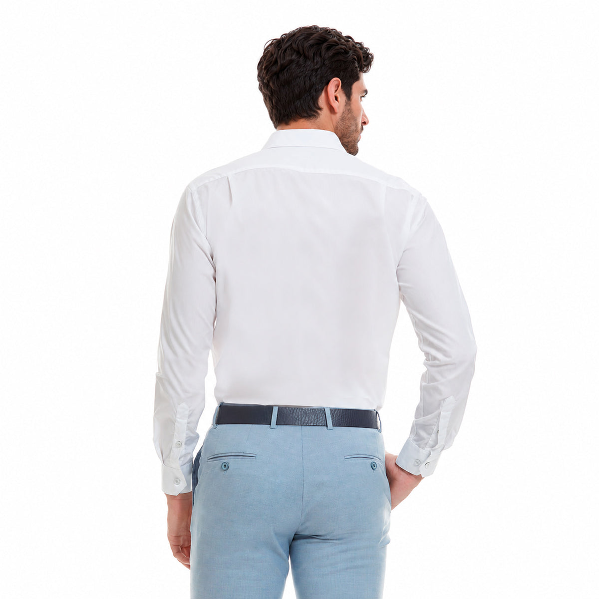 Camisa  basica formal lisa Slim Fit