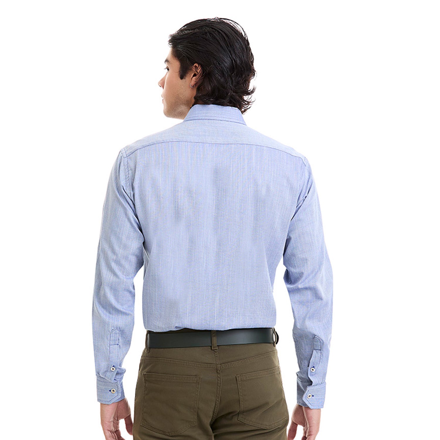 Camisa Business Casual Para Hombre Fit Slim Lisa