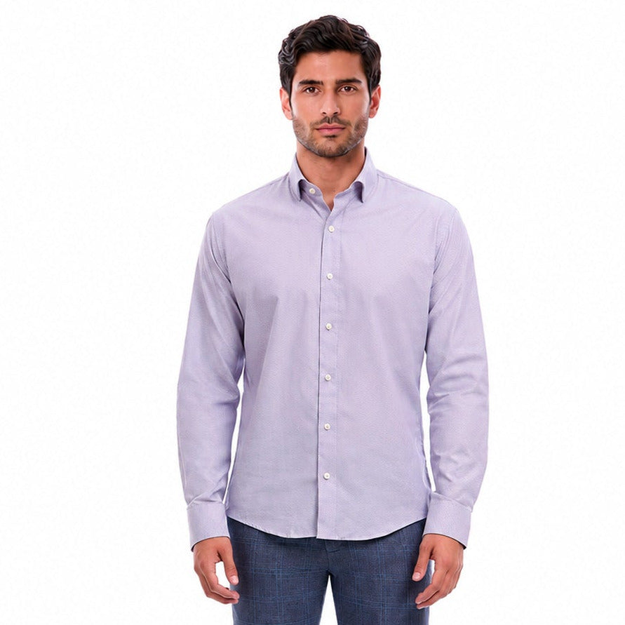 Camisa Formal Para Hombre Slim Fit A Cuadros