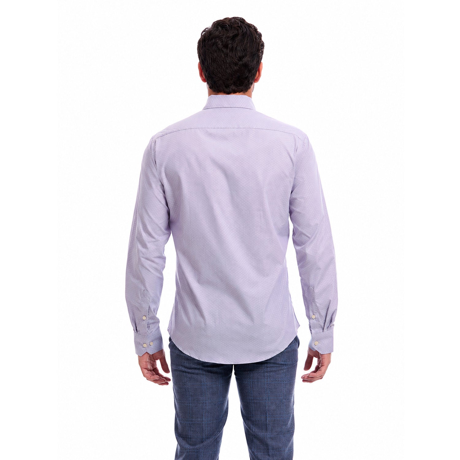 Camisa Formal Para Hombre Slim Fit A Cuadros
