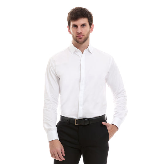 Camisa Formal Slim Fit Vittorio Forti Algodón a Cuadros