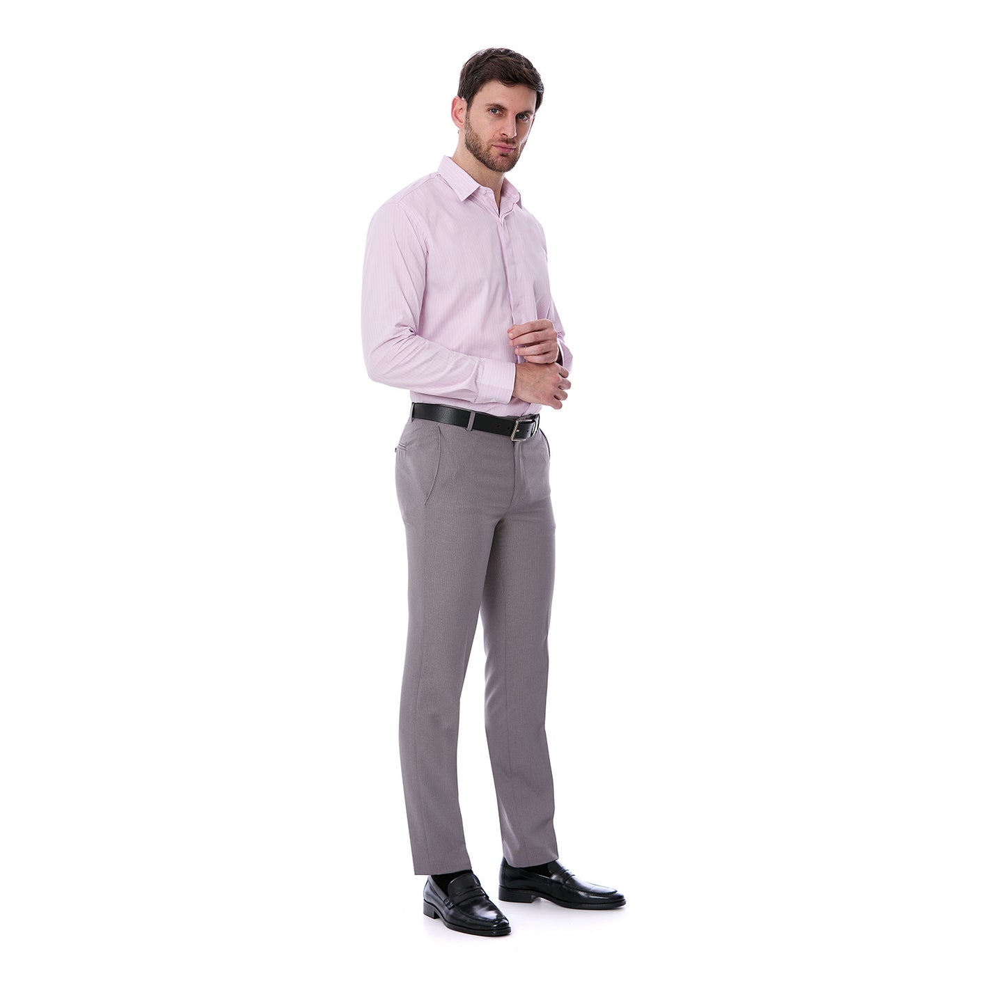 Camisa a Rayas Slim Fit para Hombre