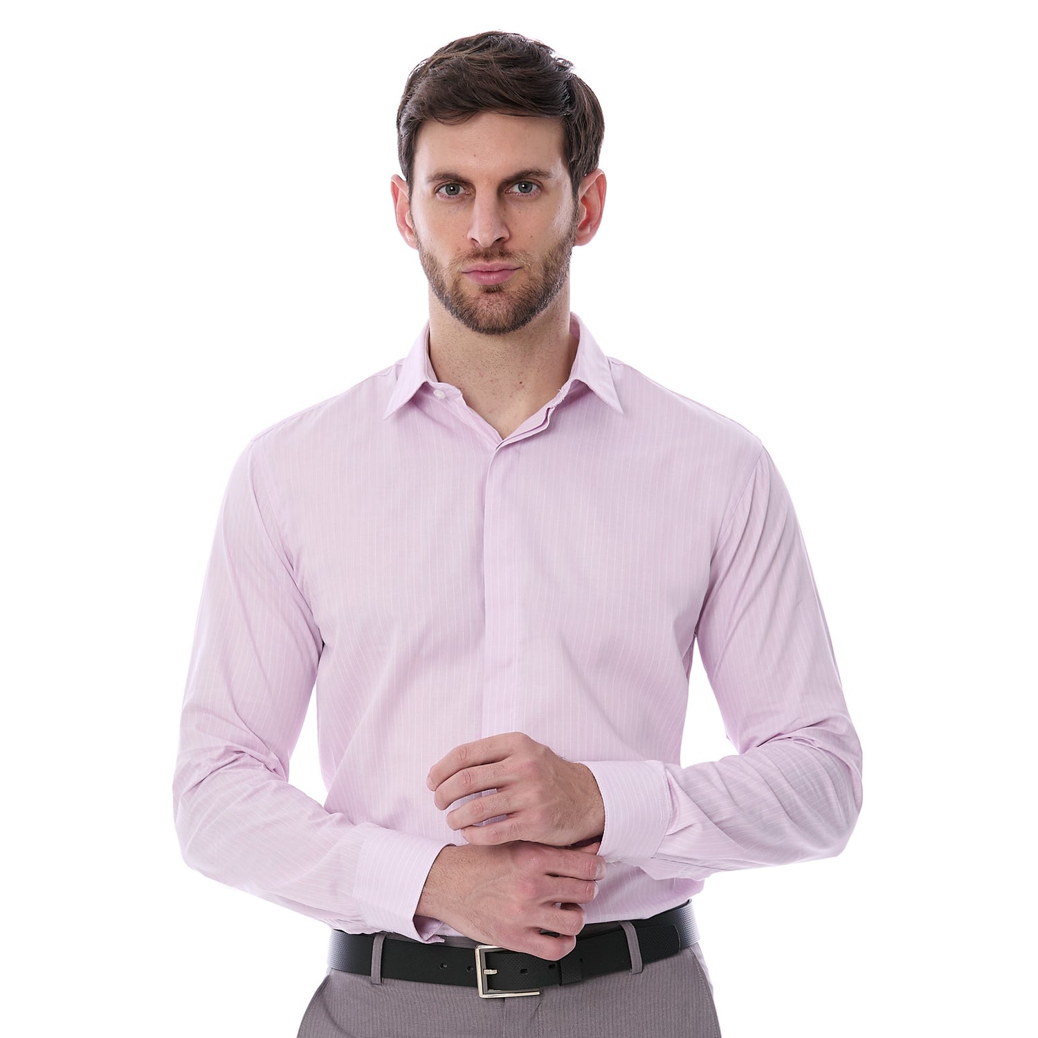 Camisa a Rayas Slim Fit para Hombre