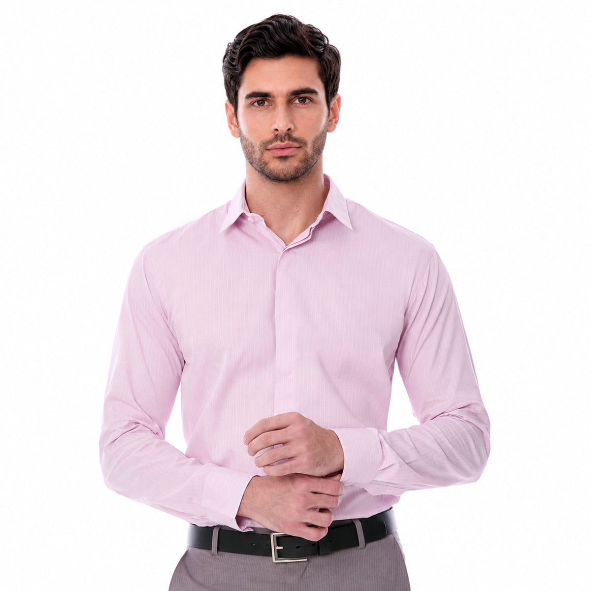 Camisa a Rayas Slim Fit para Hombre