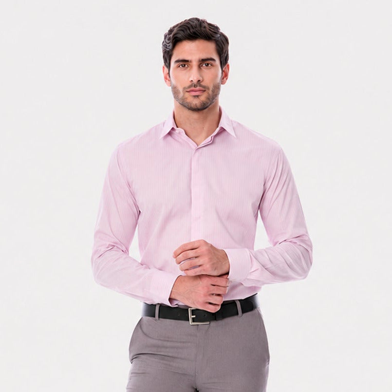 Camisa a Rayas Slim Fit para Hombre