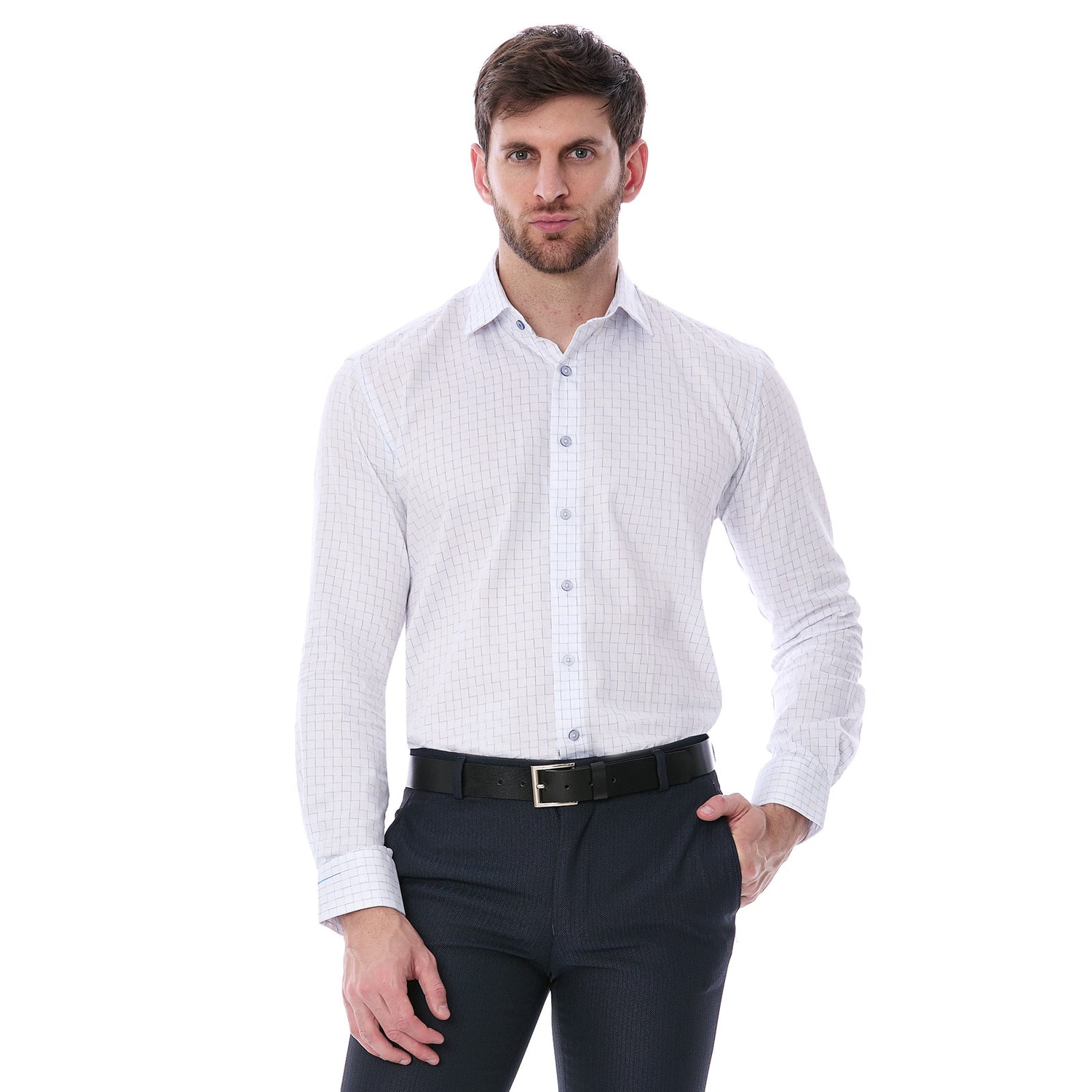 Camisa a Cuadros Slim Fit para Hombre