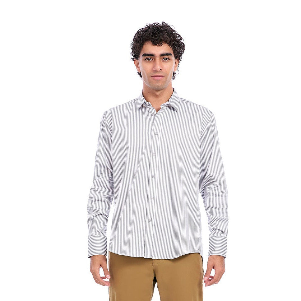 Camisa Casual Manga Larga para Caballero Super Spread de Algodón