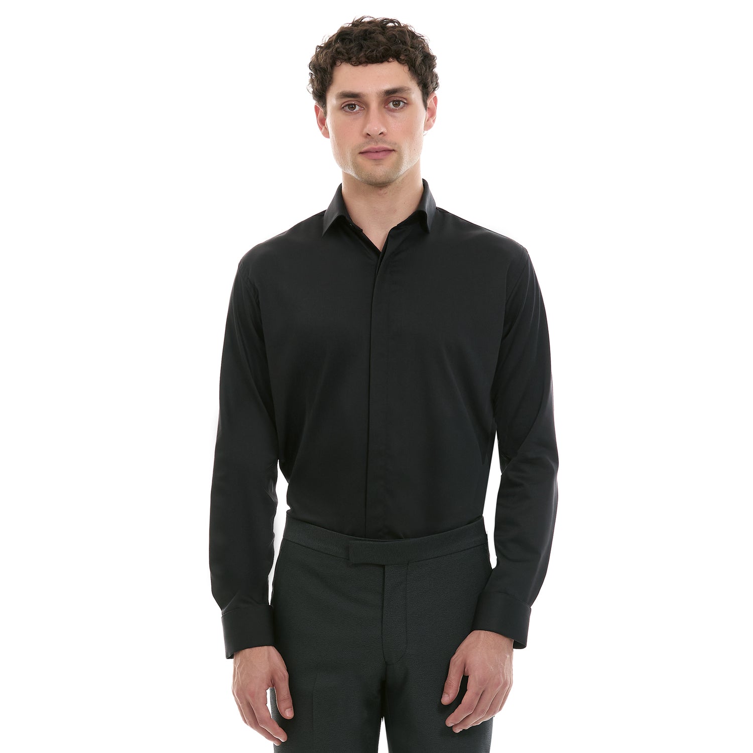 Camisa formal Para Hombre Fit Slim  Manga Larga