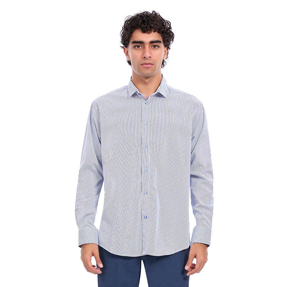 Camisa Regular Fit Rayas con Bamboo para Caballero
