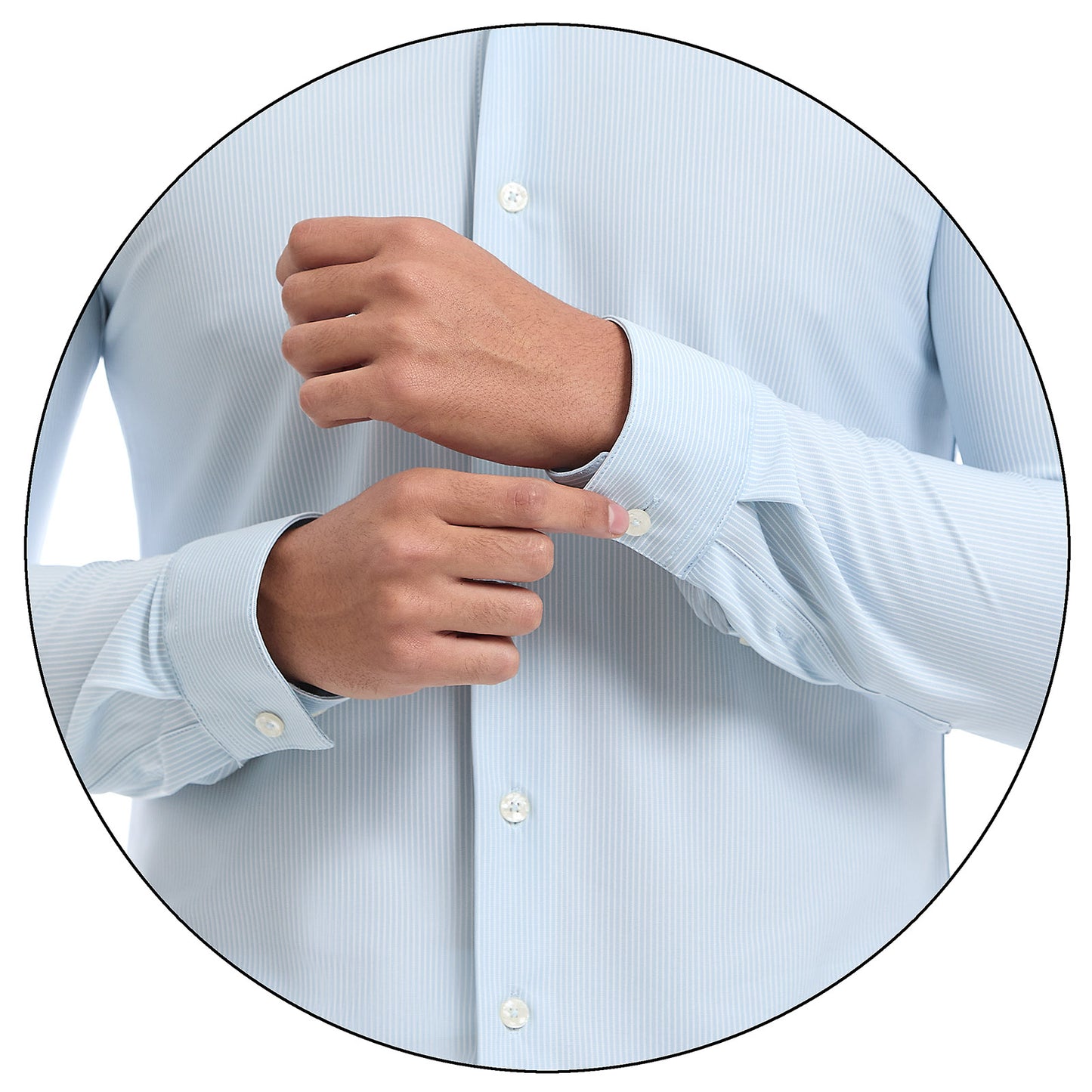 Camisa formal Fit Slim en tejido de poliéster a cuadros