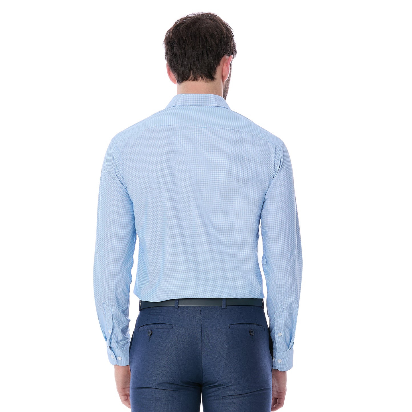 Camisa Formal Slim Fit Micro Pata de Gallo para Hombre