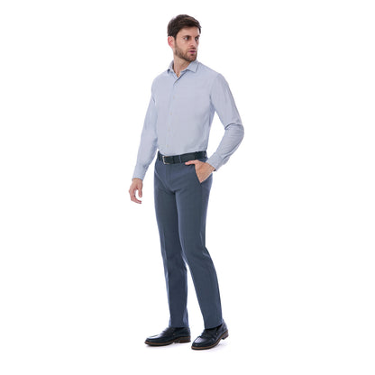 Camisa Formal Slim Fit Micro Pata de Gallo para Hombre