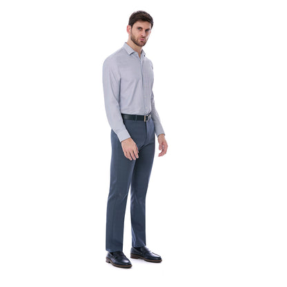 Camisa Formal Slim Fit Micro Pata de Gallo para Hombre