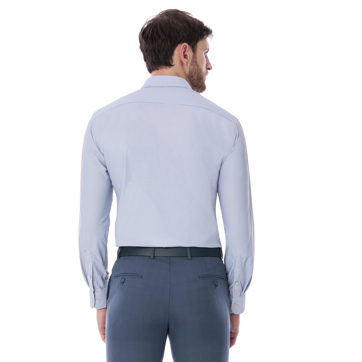 Camisa Formal Slim Fit Micro Pata de Gallo para Hombre