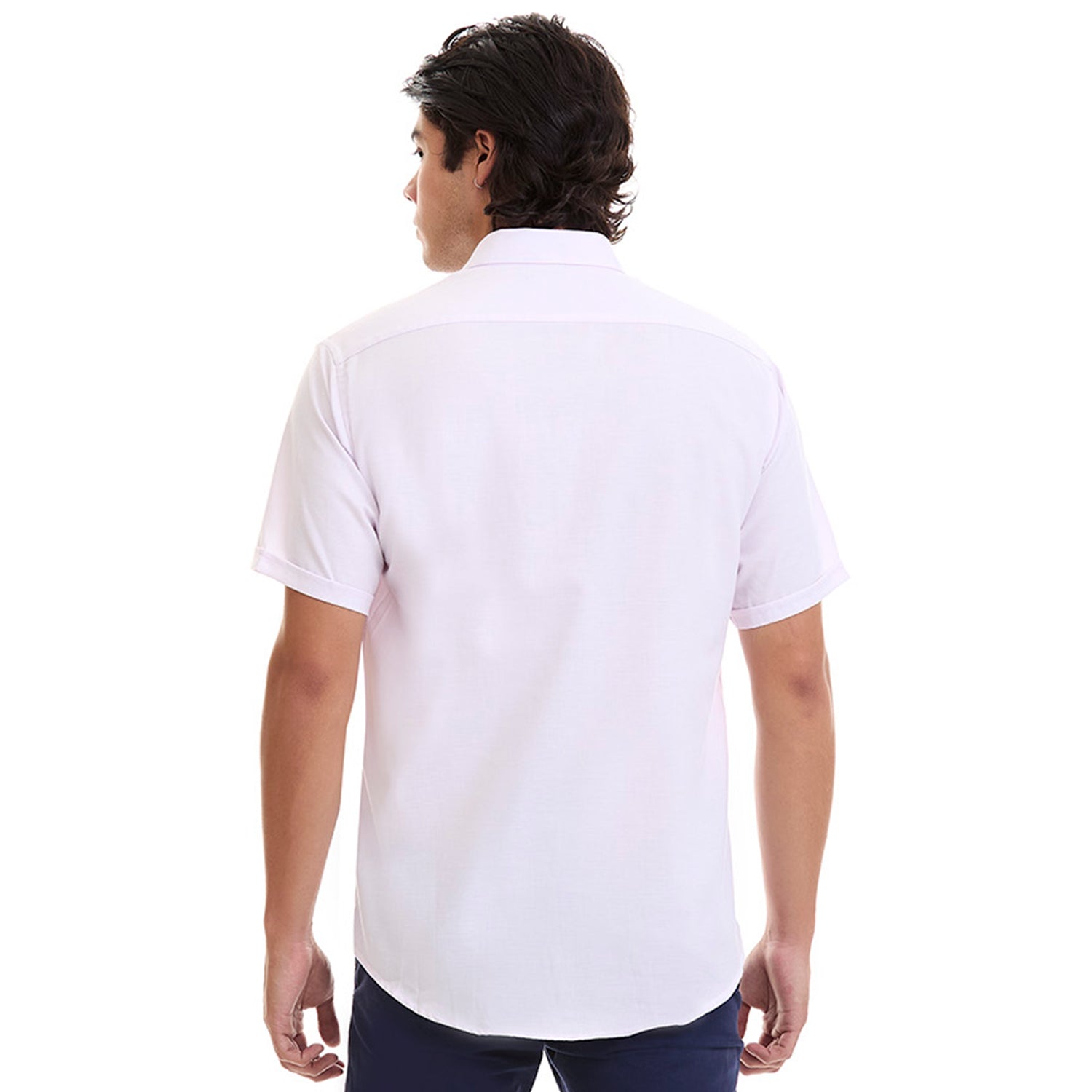 Camisa Business Casual Fit Slim Manga Corta