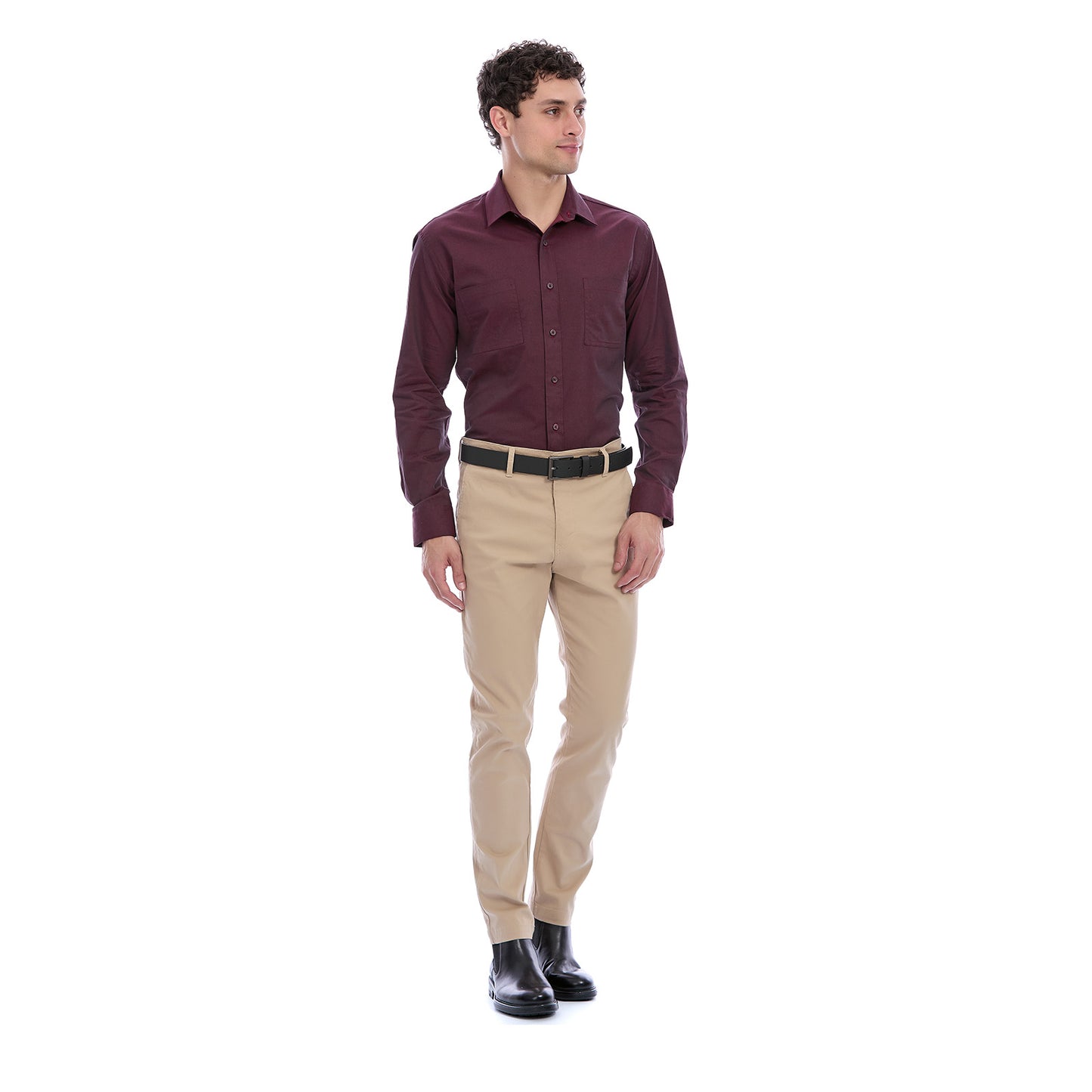 Camisa Formal de Vestir Para Caballero Manga Larga