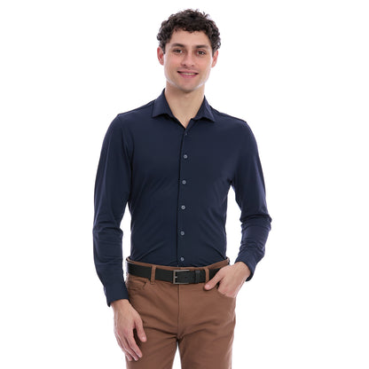 Camisa Extra Slim Para Caballero Business Casual Manga Larga