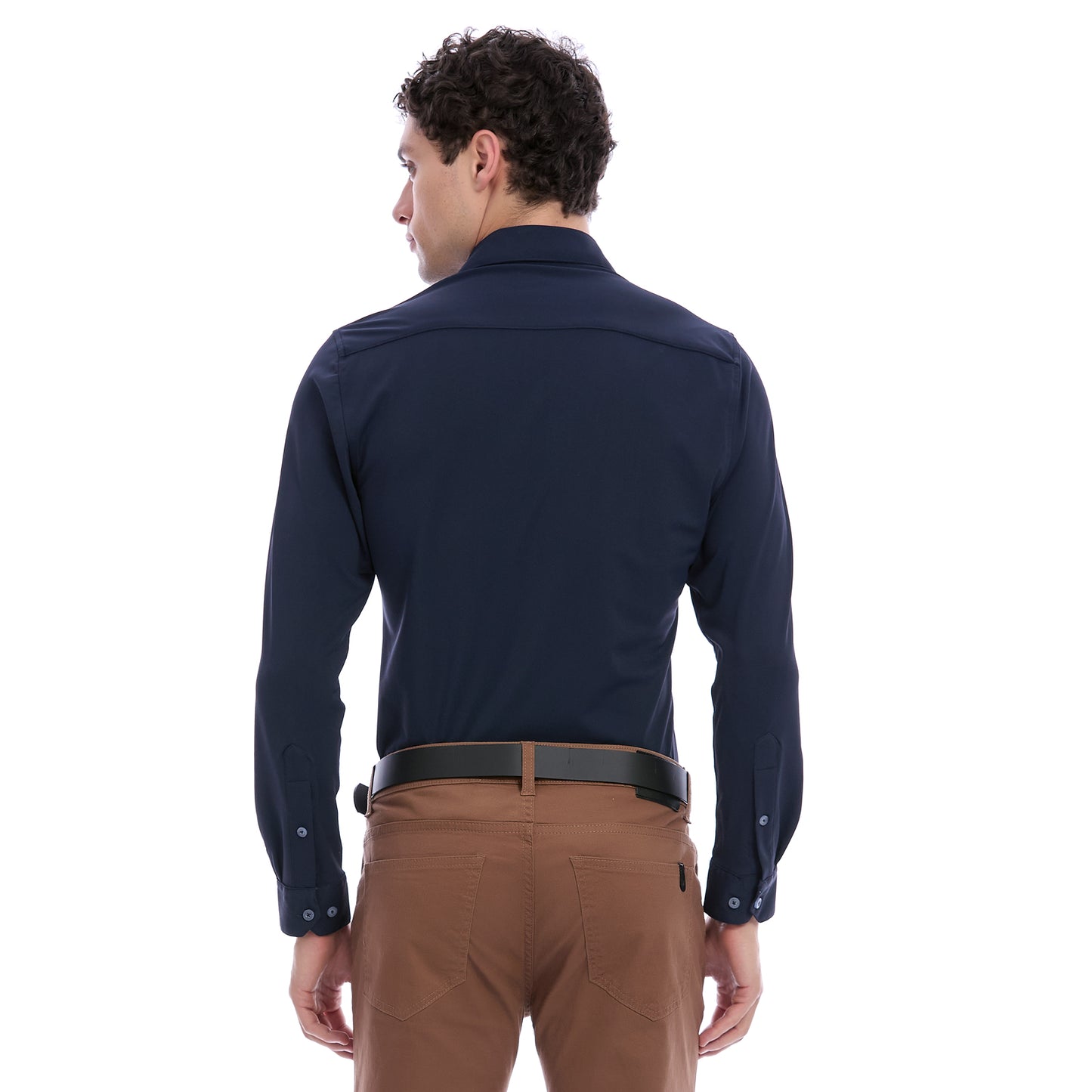 Camisa Extra Slim Para Caballero Business Casual Manga Larga