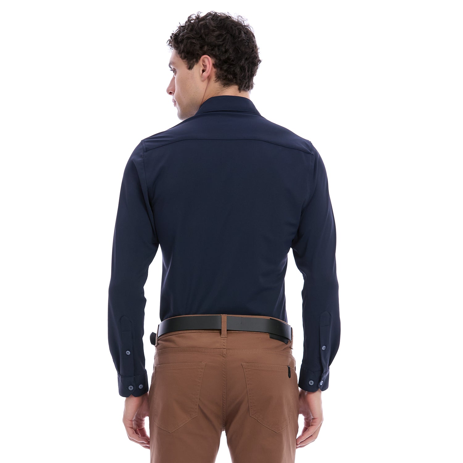 Camisa Extra Slim Para Caballero Business Casual Manga Larga