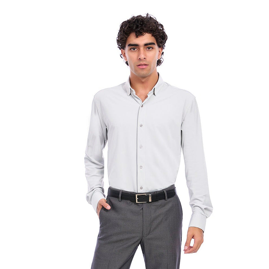 Camisa de Vestir Stretch Lisa para Caballero