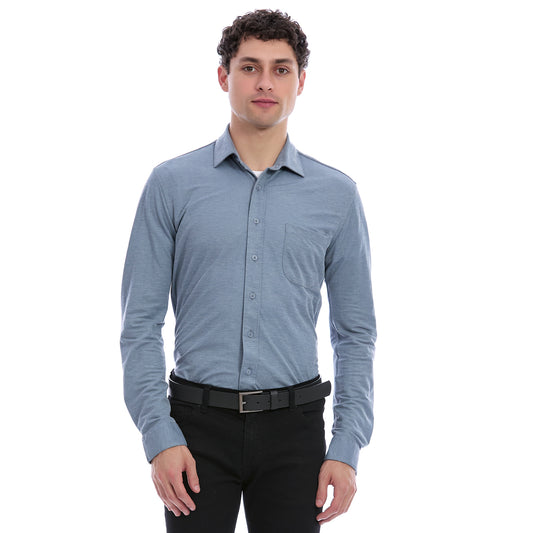 Camisa Extra Slim Para Caballero Con Botonadura Delantera