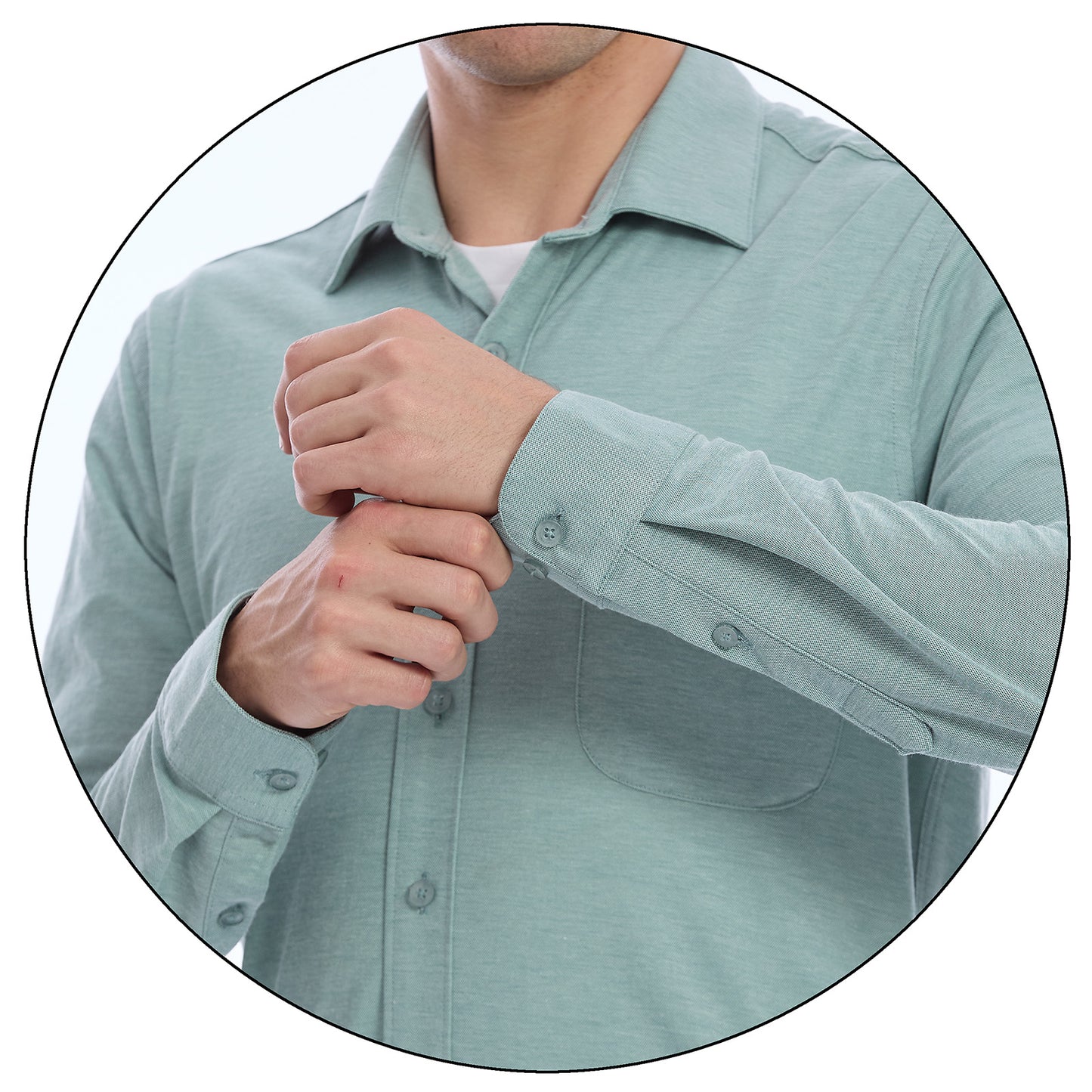 Camisa Extra Slim Para Caballero Con Botonadura Delantera