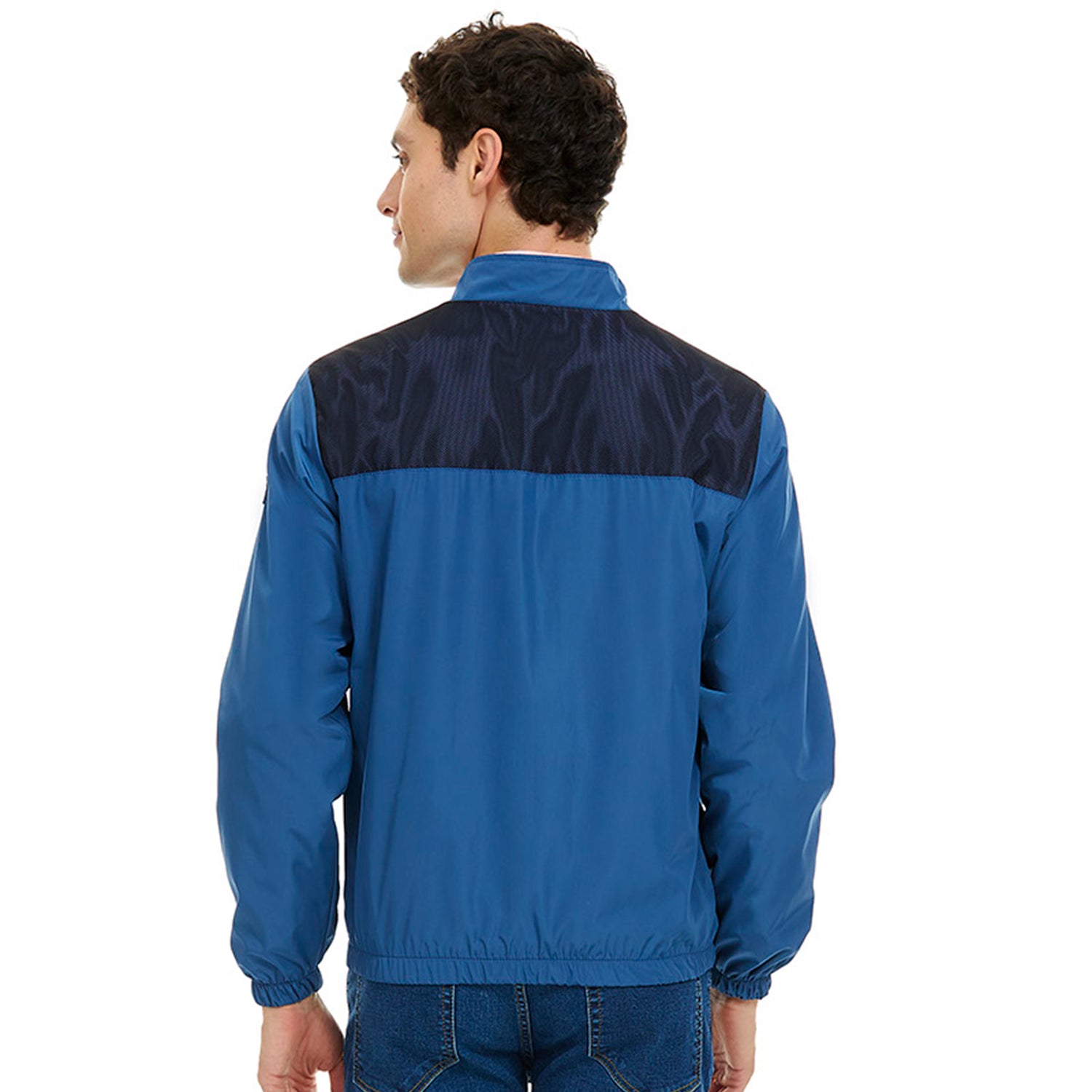 Chamarra Casual Para Caballerp con zipper delantero y bolsillos