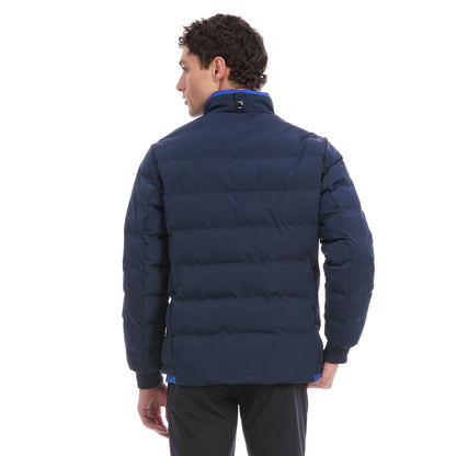 Chamarra Acolchada Para Caballero Casual Con Cierre Frontal